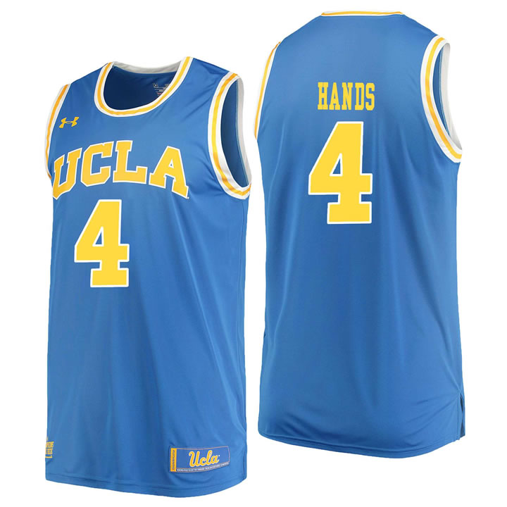UCLA Bruins 4 Jaylen Hands Blue College Basketball Jersey Dzhi